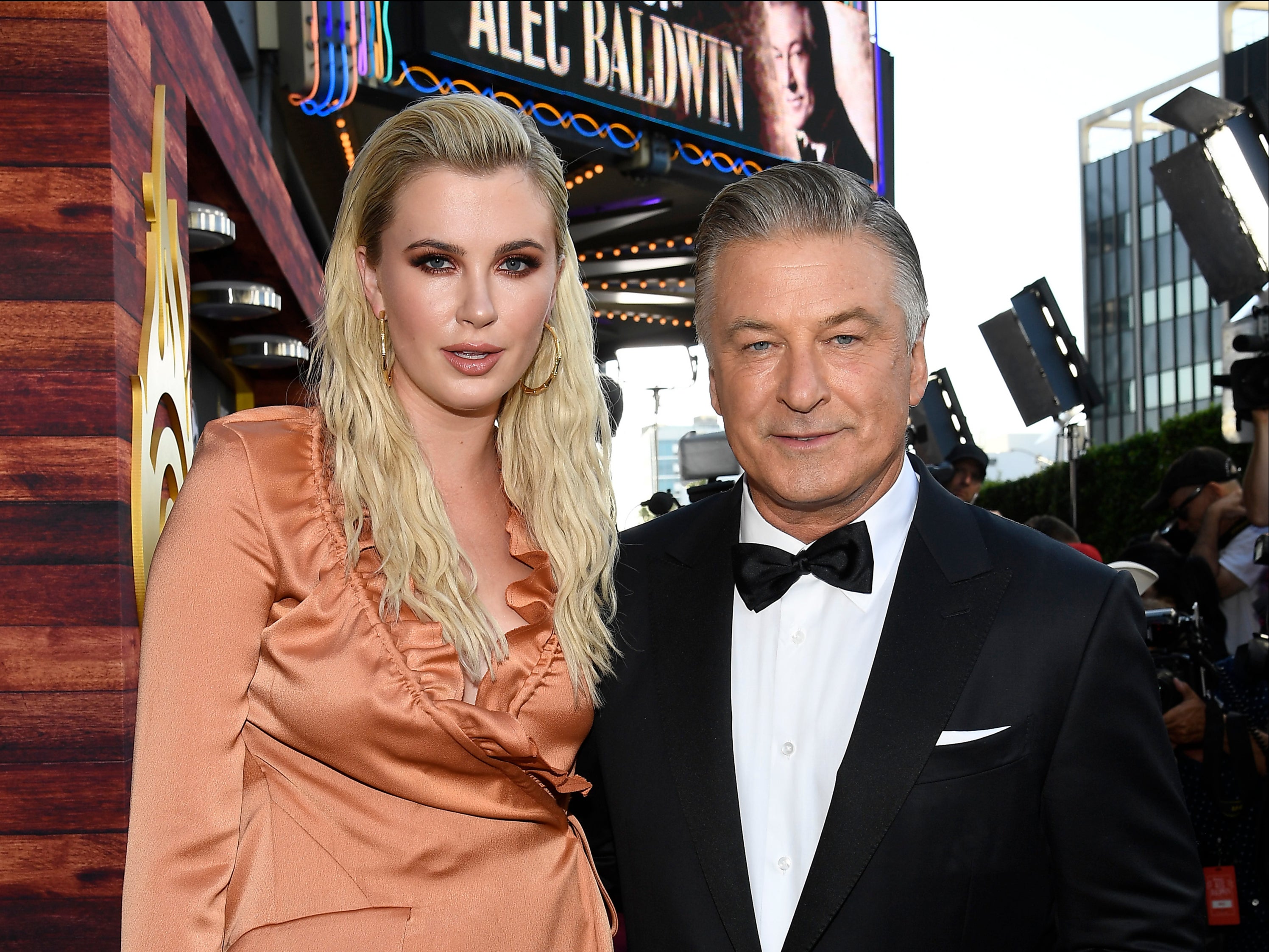 <p>Ireland Baldwin and Alec Baldwin </p>