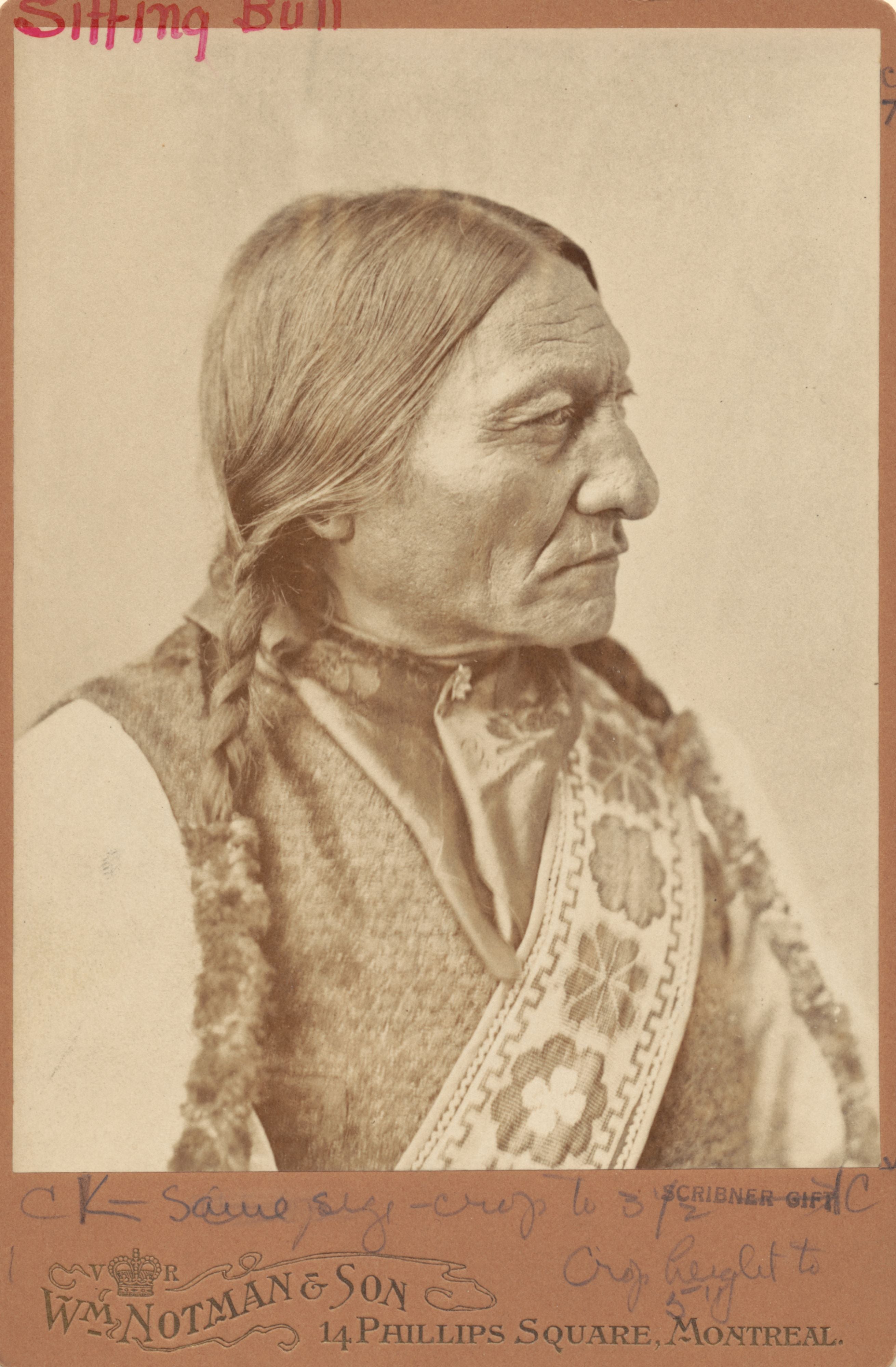 Native American leader Sitting Bull, who died in 1890, is seen in this picture from circa 1885