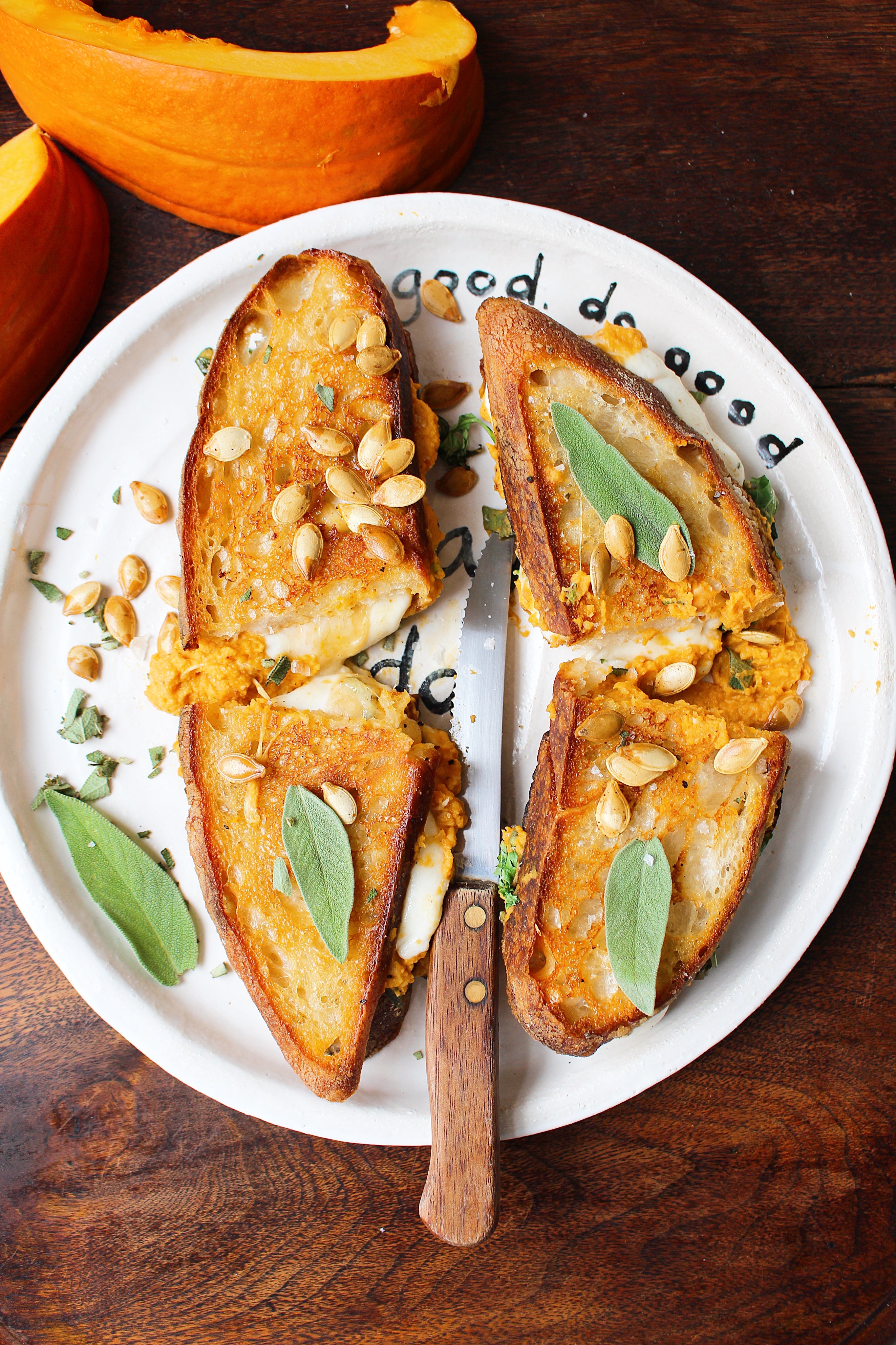 Pumpkin is also great in houmous... and grilled cheese sandwiches
