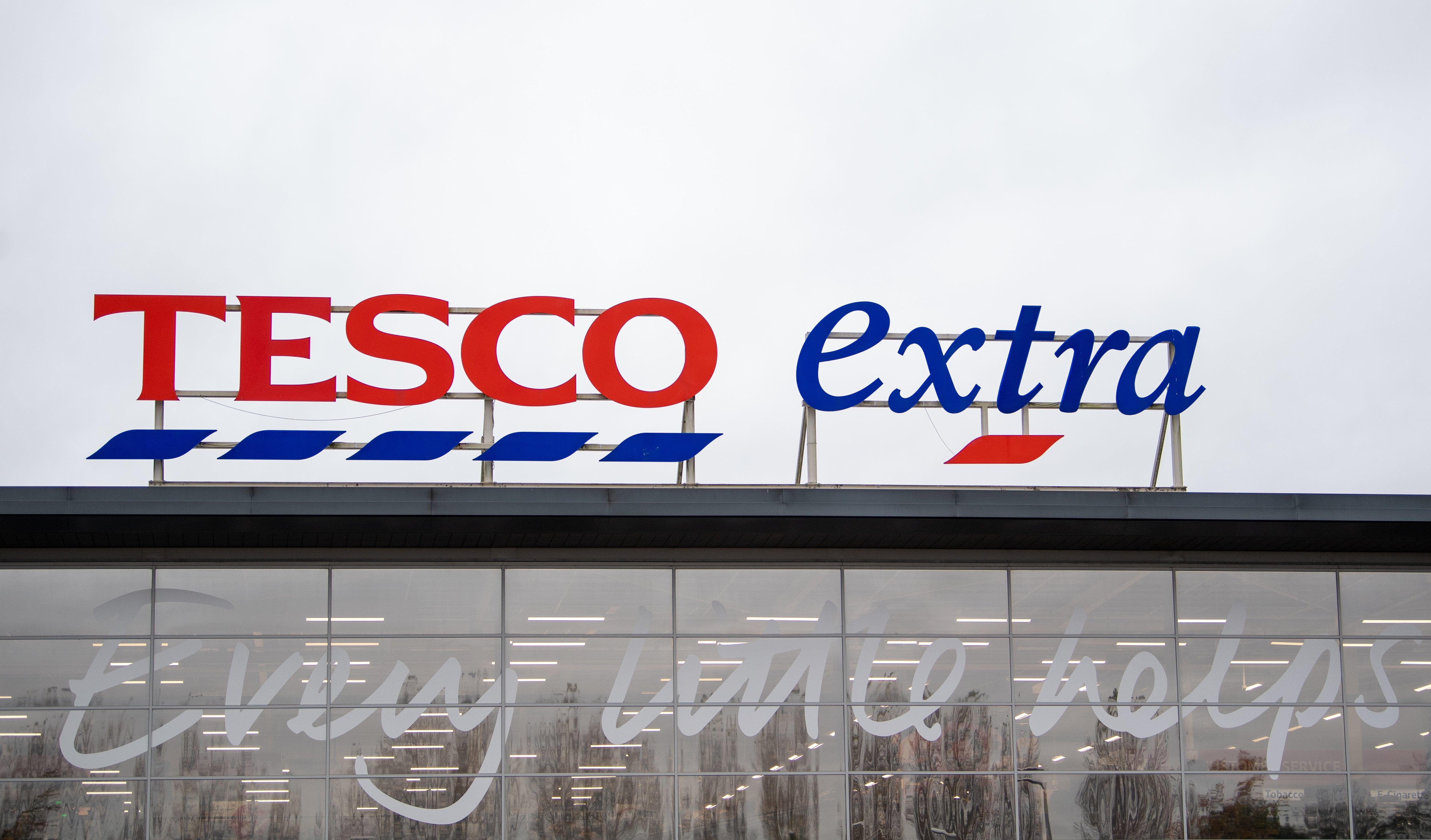 Tesco Extra. The supermarket chain is linking up with Gorillas for on-demand deliveries (Joe Giddens/PA)