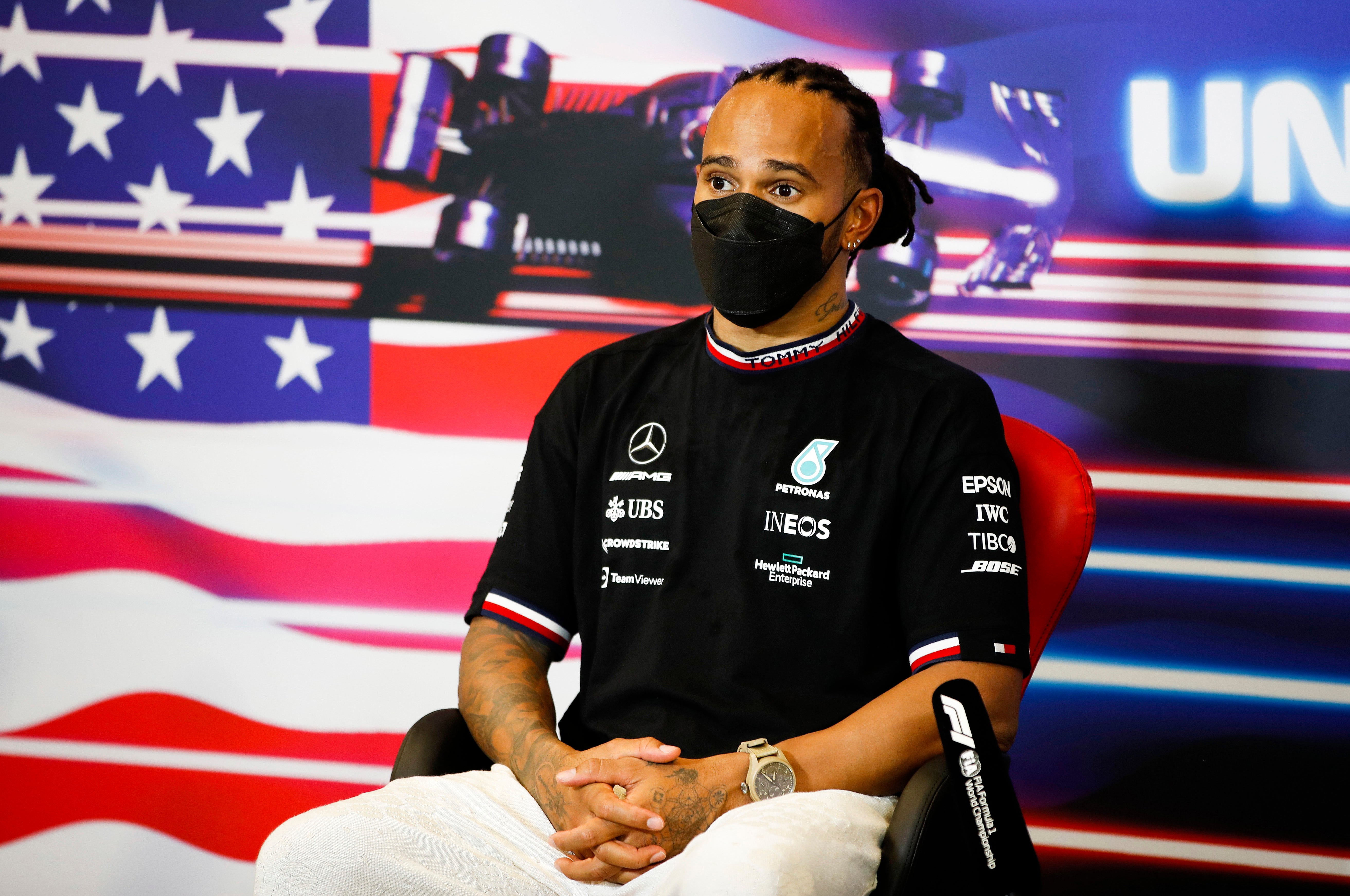 <p>Hamilton came second to Verstappen at the US Grand Prix</p>