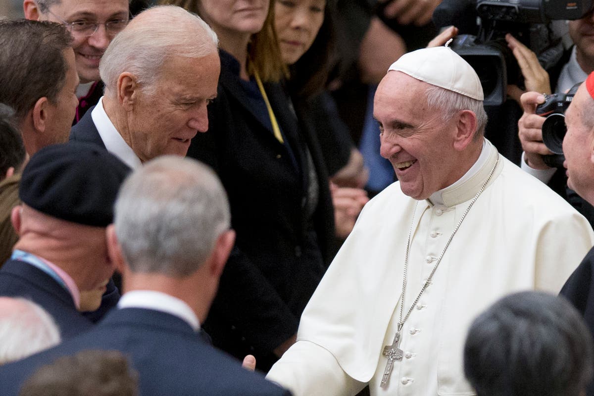 Vatican cancels live broadcast of Biden greeting pope The Independent