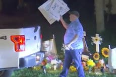 The Gabby Petito memorial in Brian Laundrie’s front yard is torn down