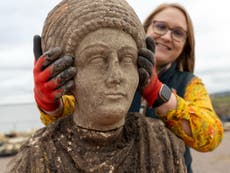 Archaeologists discover ‘astonishing’ Roman statues on HS2 route
