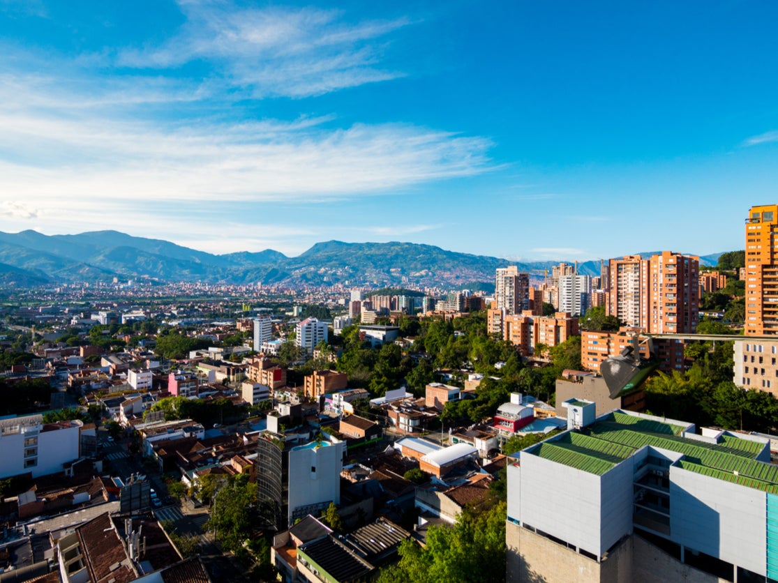 Medellin in Colombia is no longer going to be red-listed