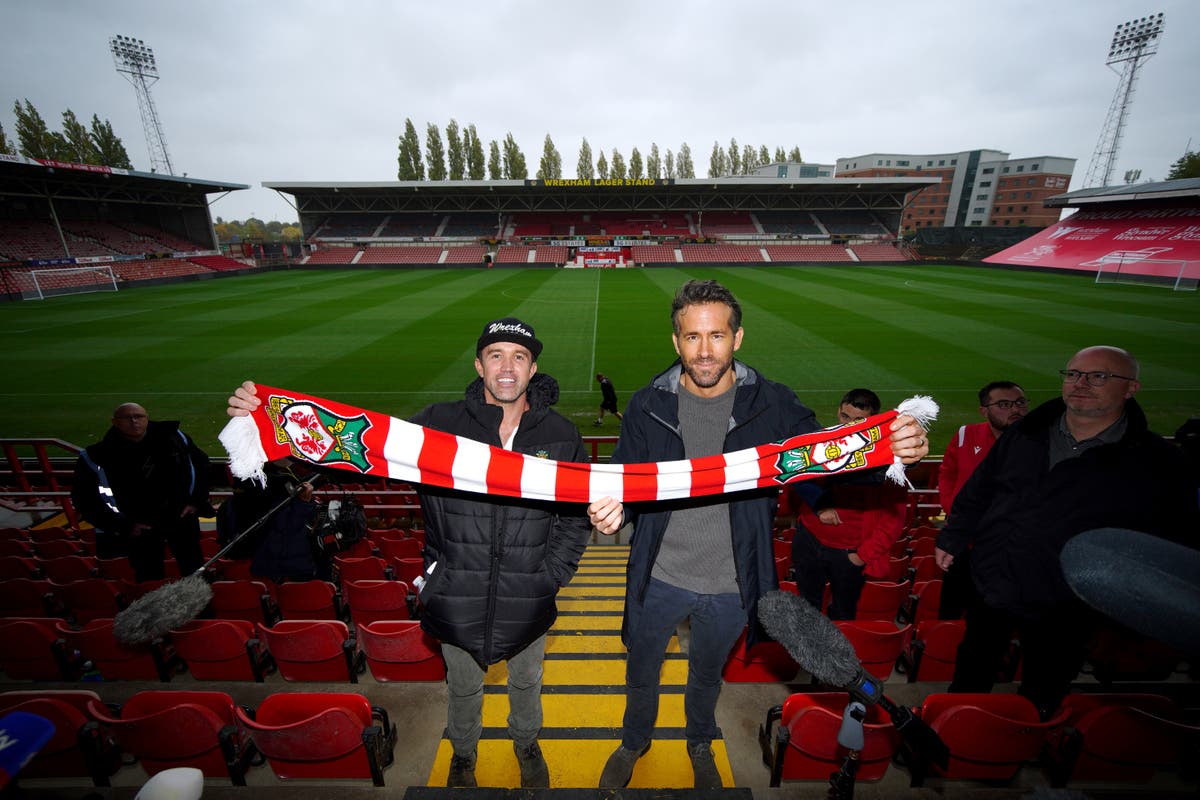 Ryan Reynolds and Rob McElhenney dreaming of taking Wrexham into Premier League