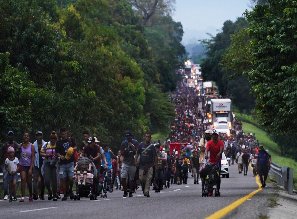 MÉXICO-CARAVANA MIGRANTE