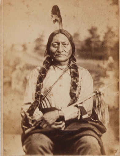 The famous 1881 picture of Sitting Bull shot by Orlando Scott