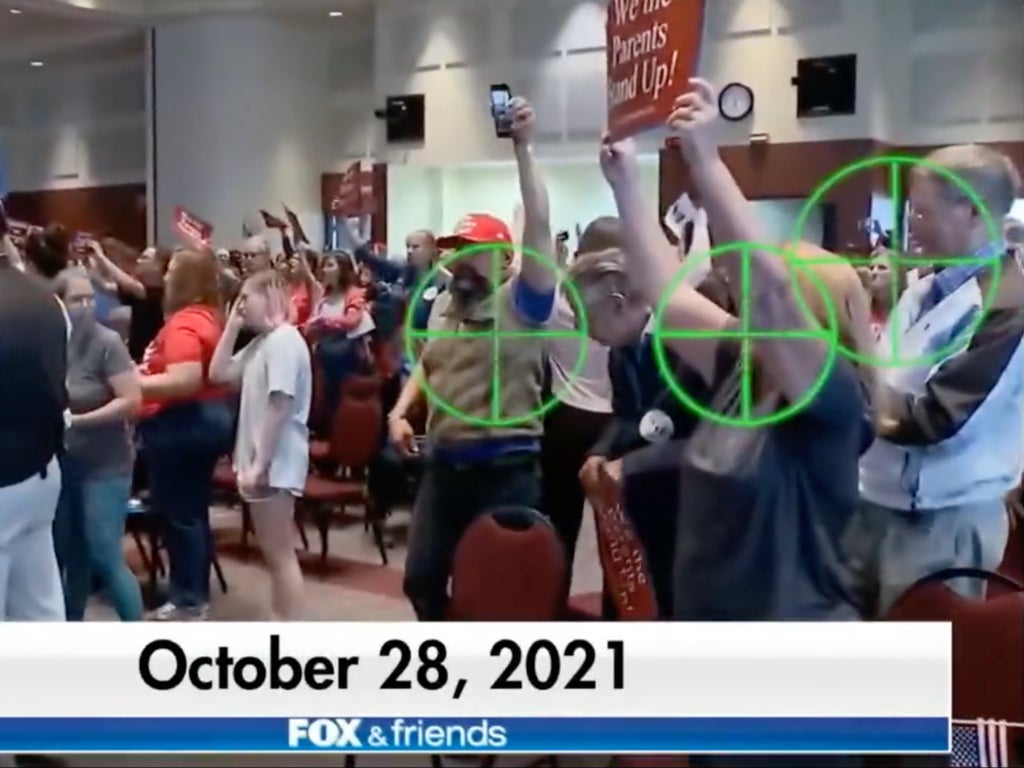 Fox News takes heat for graphic showing crosshairs on parents in attack on Merrick Garland