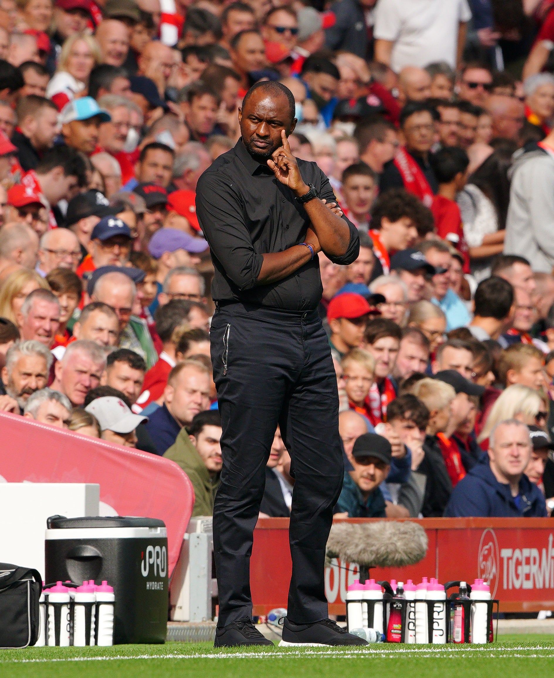 Crystal Palace manager Patrick Vieira will hope to bring through more younger players following the academy’s redevelopment (Peter Byrne/PA)
