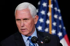 Pence to speak on ‘rule of law’ after Trump insists he could overturn election