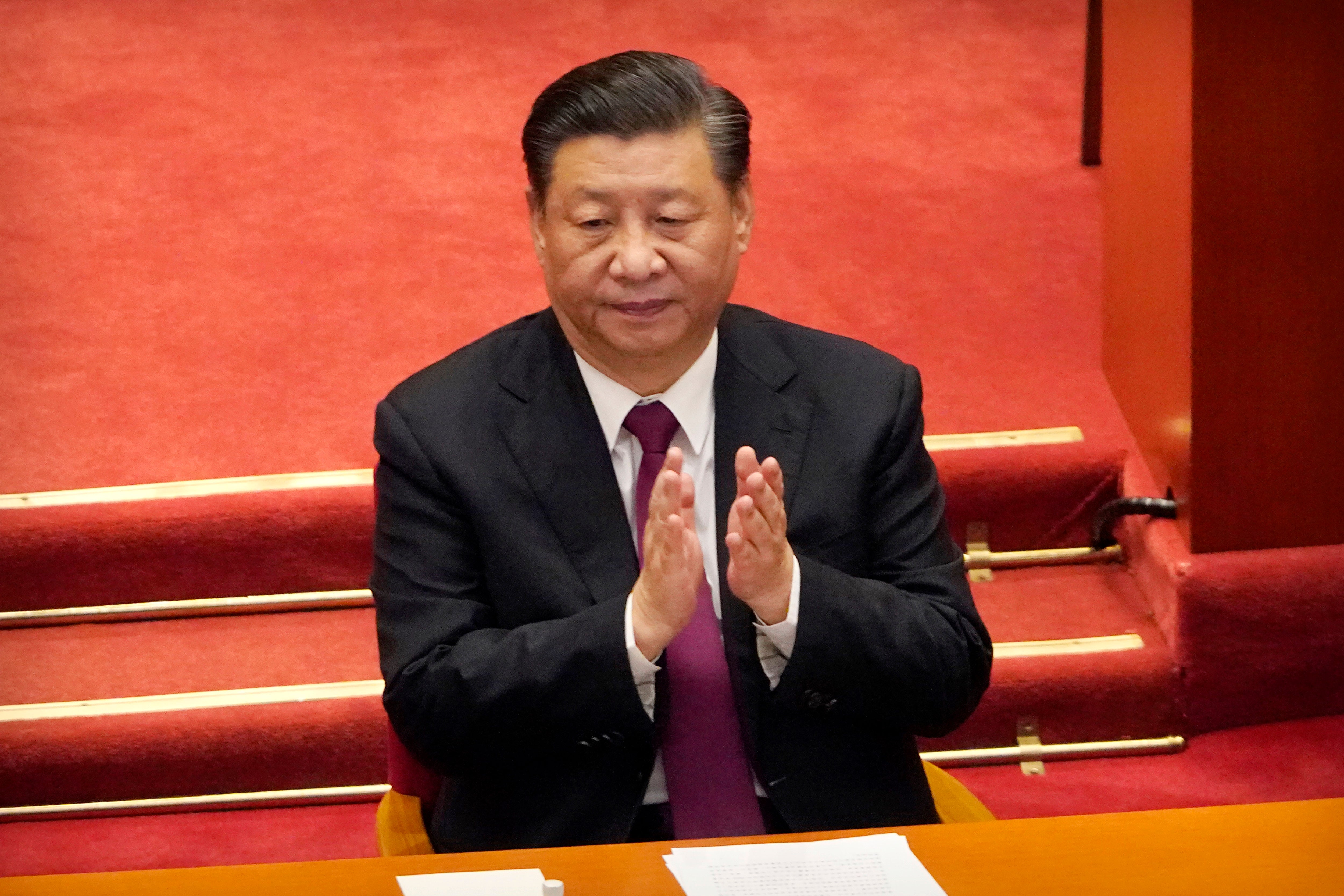 File: China’s president Xi Jinping will be attending both G20 and Cop26 via video link