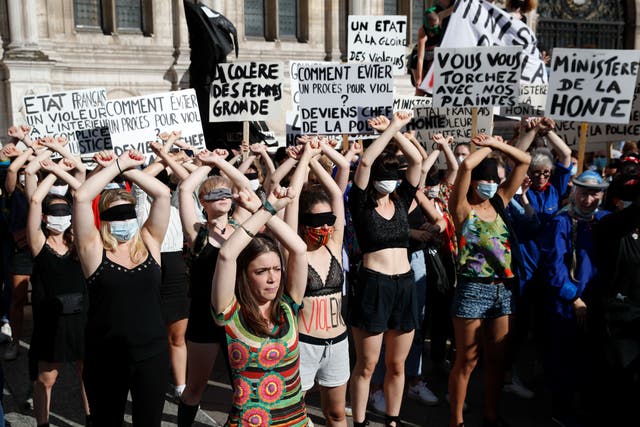 <p>File photo: This is the first time that porn actors have been charged with rape in France </p>