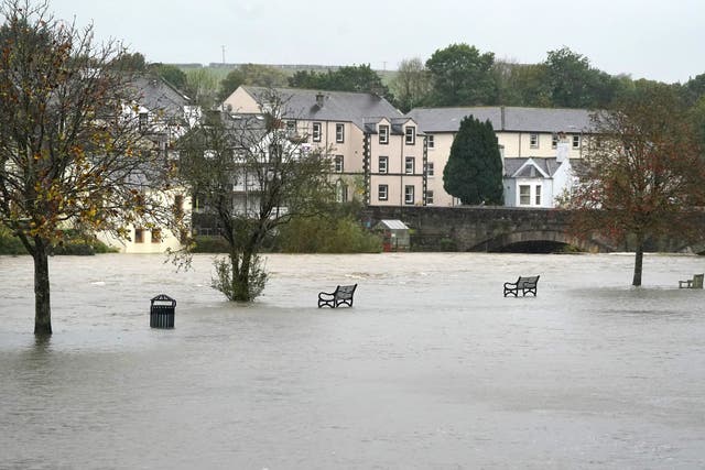 <p>Cockermouth in Cumbria experienced heavy rain fall </p>