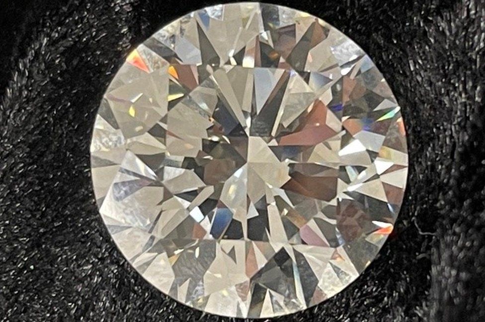 The diamond was found to be a 34-carat stone