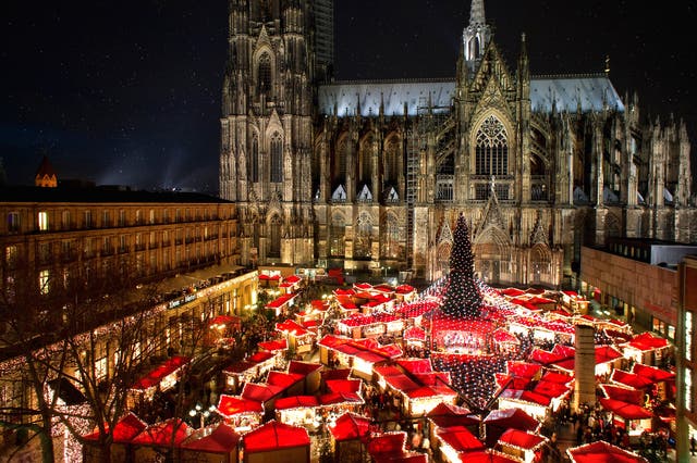 <p>Cologne cathedral Christmas market </p>