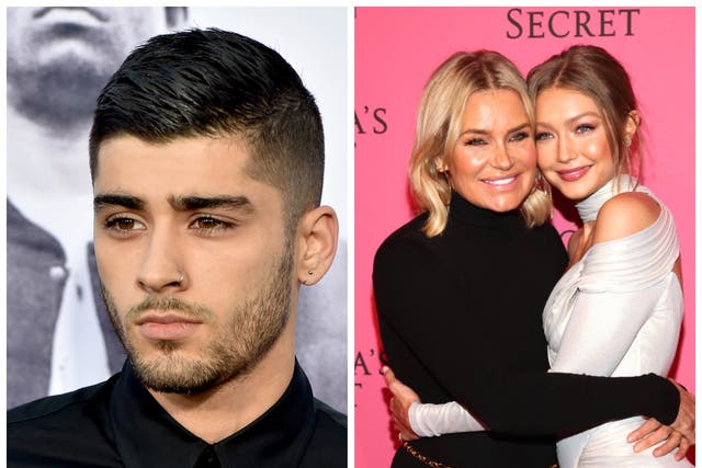 <p>Zayn Malik (left) was reportedly involved in an altercation with Yolanda Hadid, mother of his partner, Gigi</p>