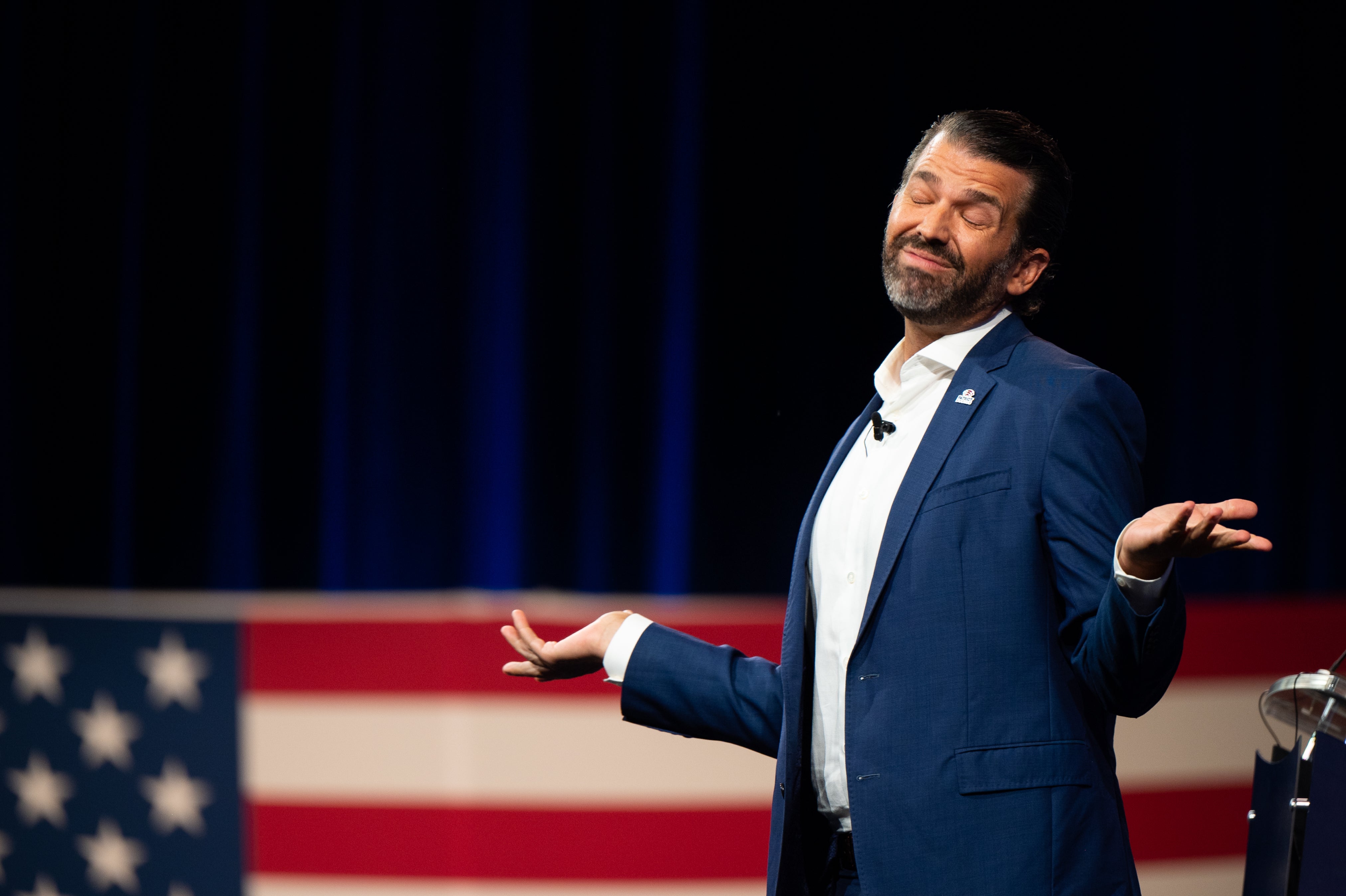 Earlier this month, Trump Jr posted an offensive rant against Biden on Facebook that was also widely criticised