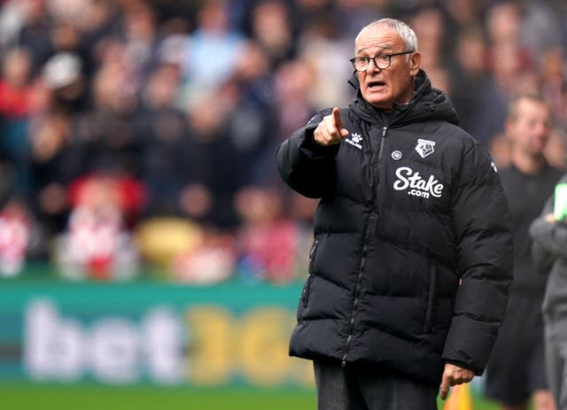 Claudio Ranieri took over at Watford earlier this month (Tess Derry/PA)