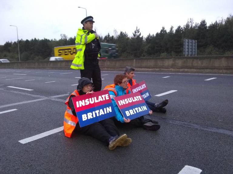 The group are demanding the government take responsibility for the insulation of all social housing in Britain by 2025.