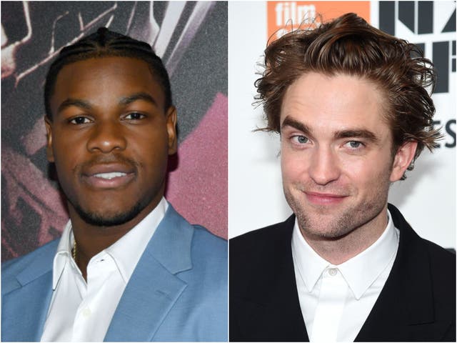 <p>John Boyega and Robert Pattinson</p>