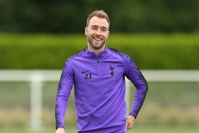 Christian Eriksen could resume his playing career in England (Paul Harding/PA)