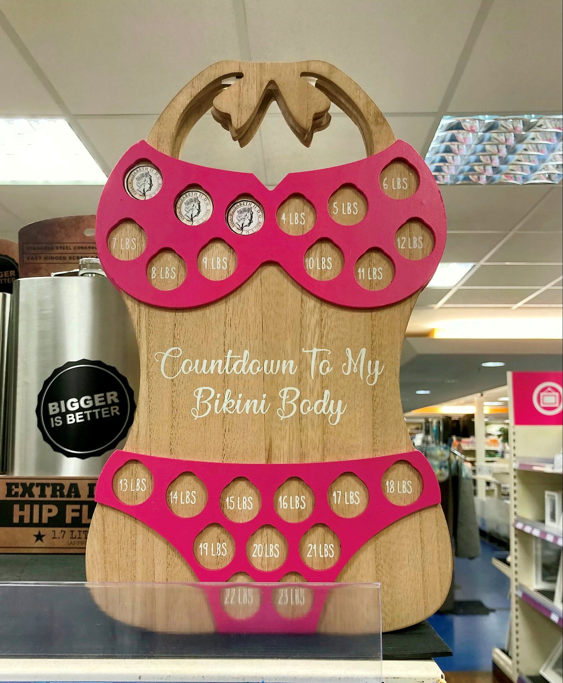 The Range is selling a “countdown calendar” encouraging women to lose 23 lbs