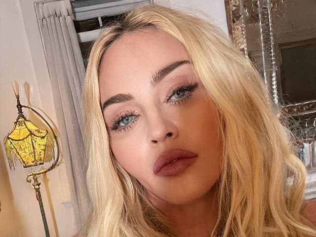 Madonna en una selfie publicada en su Instagram en agosto