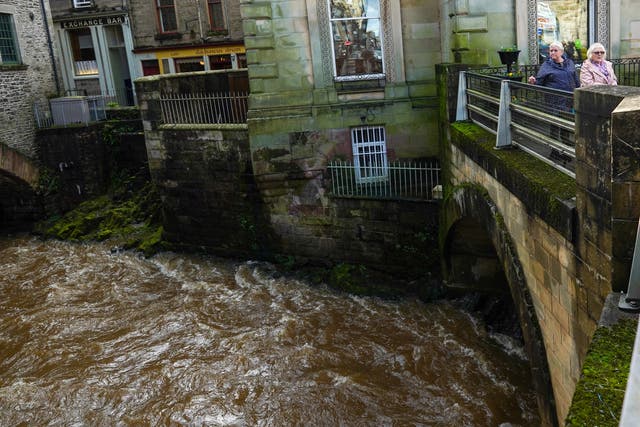 <p>A major incident was declared in Hawick on Thursday amid fears up to 500 properties could be flooded</p>