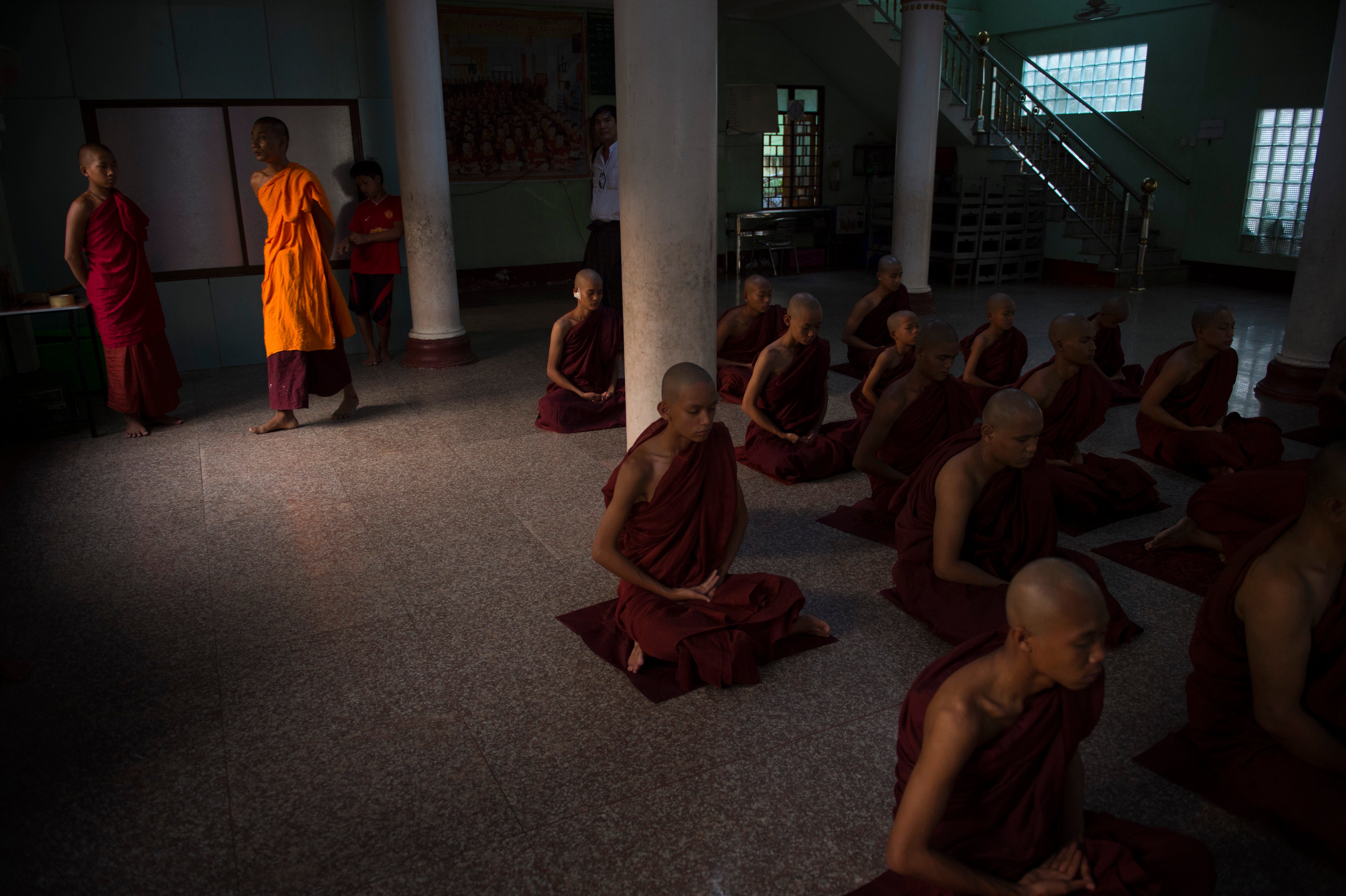Meditation is often practiced with a teacher in Buddhist traditions