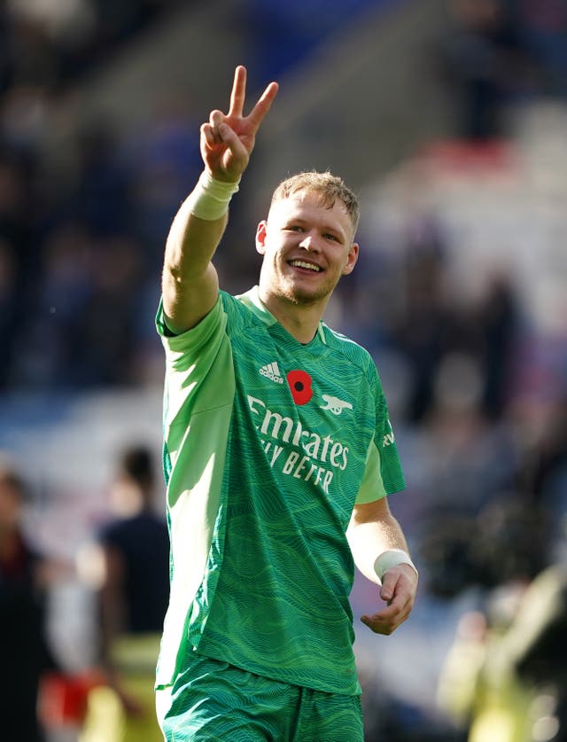 Aaron Ramsdale impressed for Arsenal at Leicester (Zac Goodwin/PA)