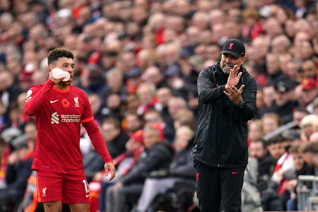Liverpool manager Jurgen Klopp was unhappy with some of his players’ body language as they squandered a two-goal lead at home to Brighton (Nick Potts/PA)