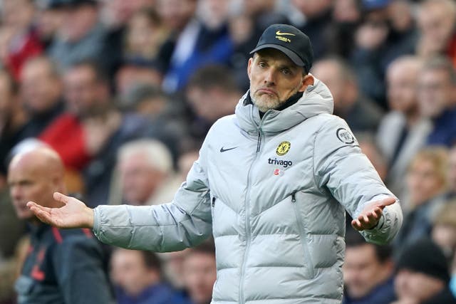 Thomas Tuchel’s Chelsea registered a fourth-straight league win to extend their lead at the top (Owen Humphreys/PA)