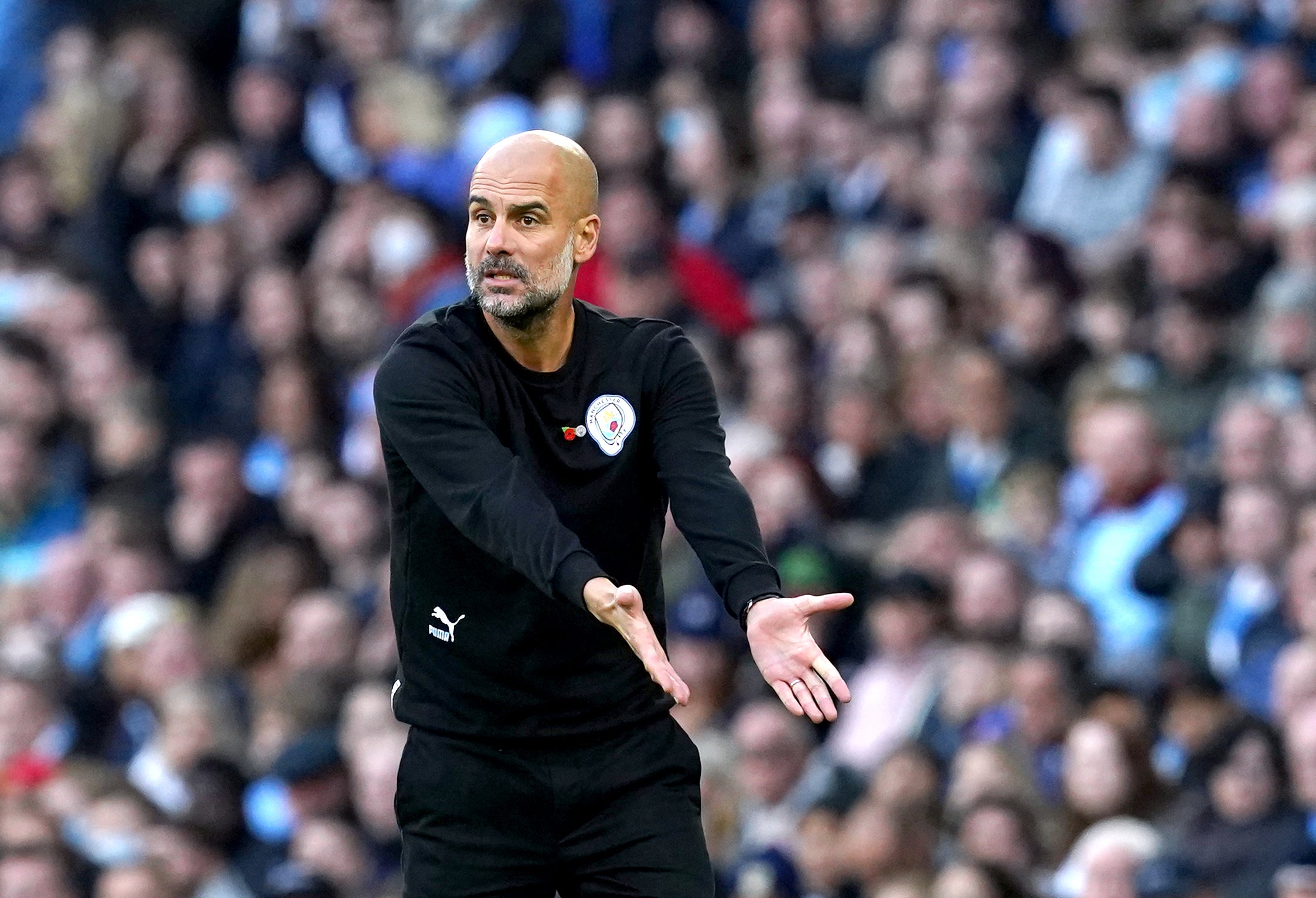 Manchester City manager Pep Guardiola (Martin Rickett/PA)