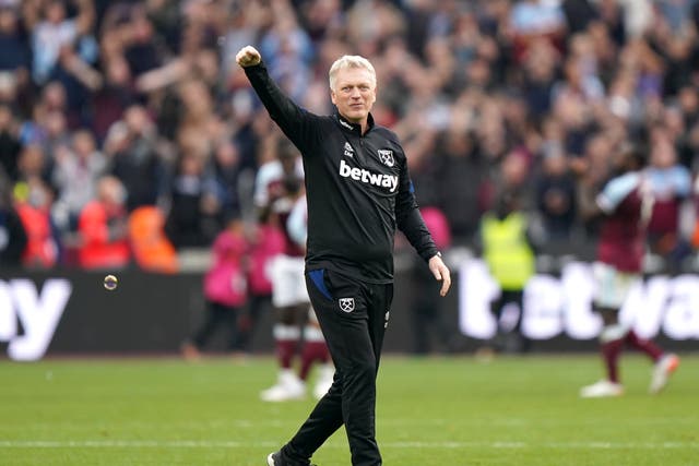 <p>David Moyes and West Ham are flying high (Tim Goode/PA)</p>