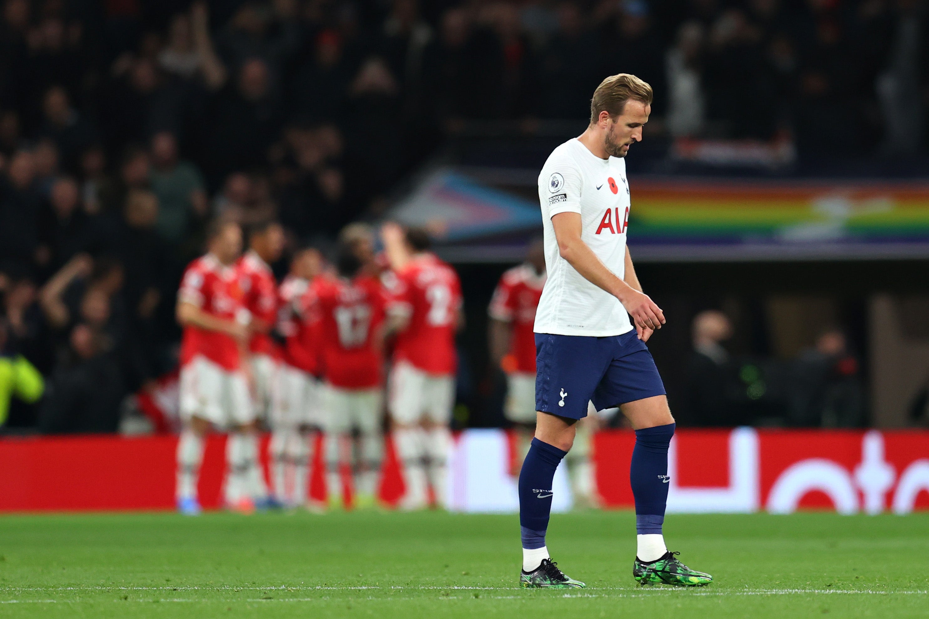 Tottenham failed to register a shot on target at home to Man United