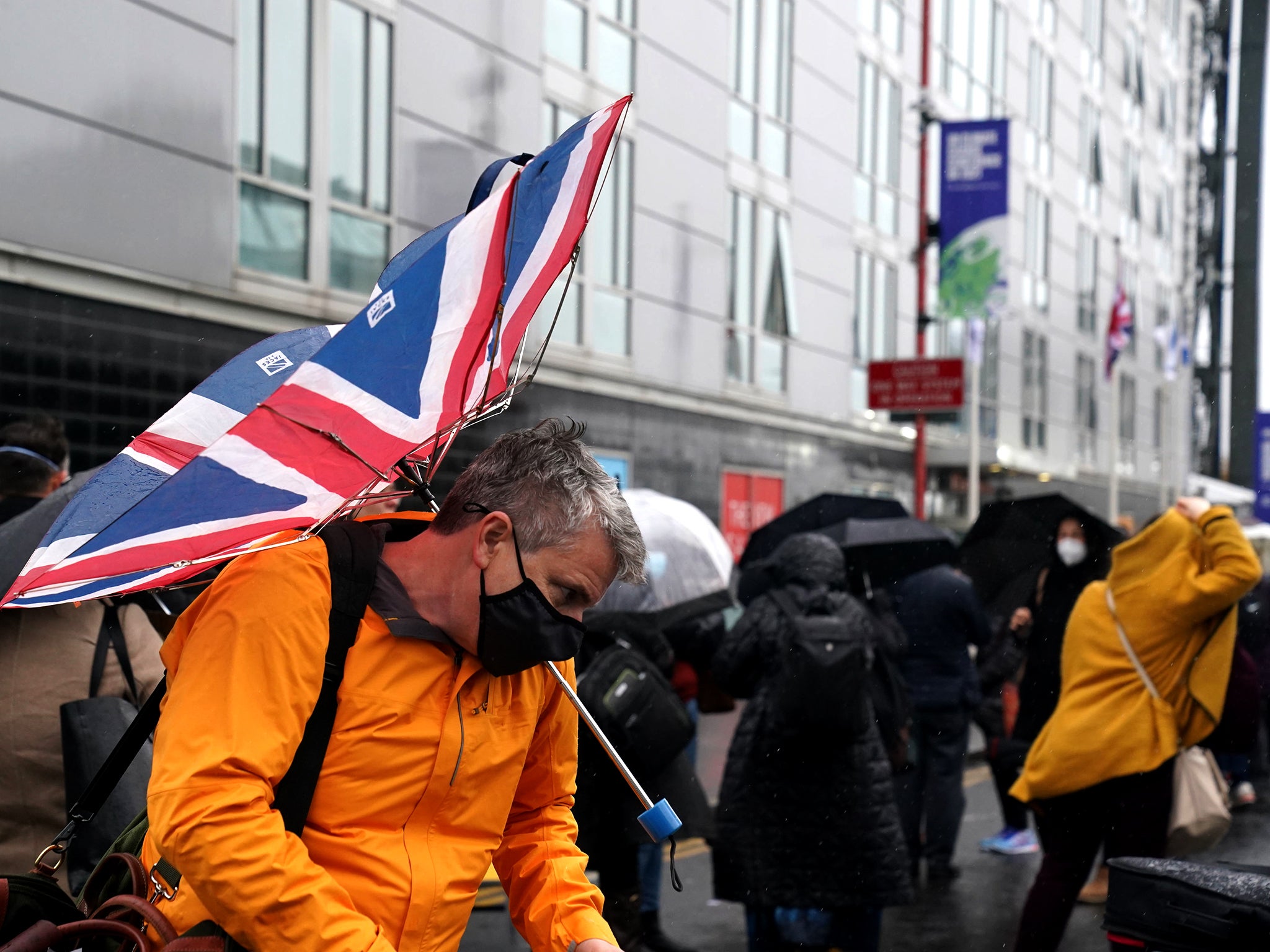 <p>Heavy rain and damaging winds are forecast for Sunday</p>