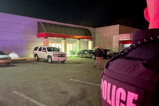 <p>Scene of a shooting at a Halloween party in eastern Texas on Saturday night</p>