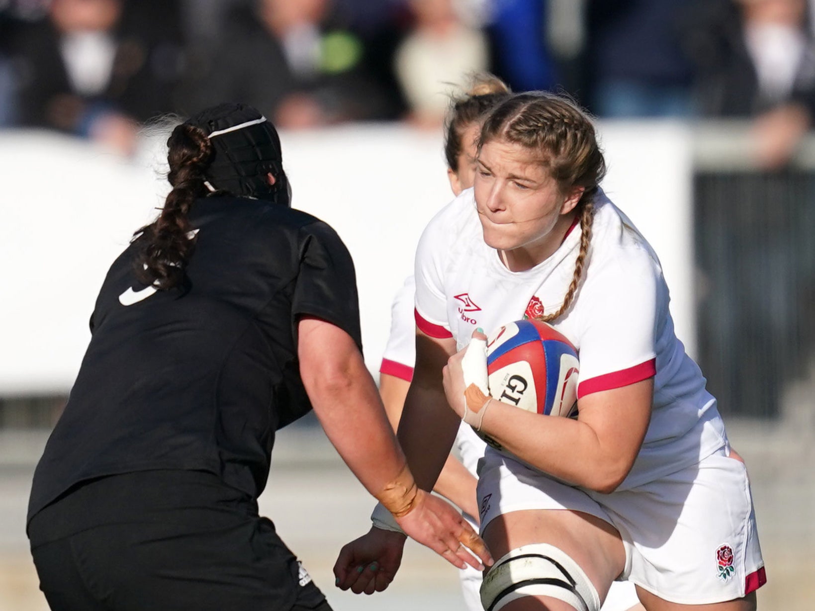 Poppy Cleall captained England for the first time in the Autumn Internationals