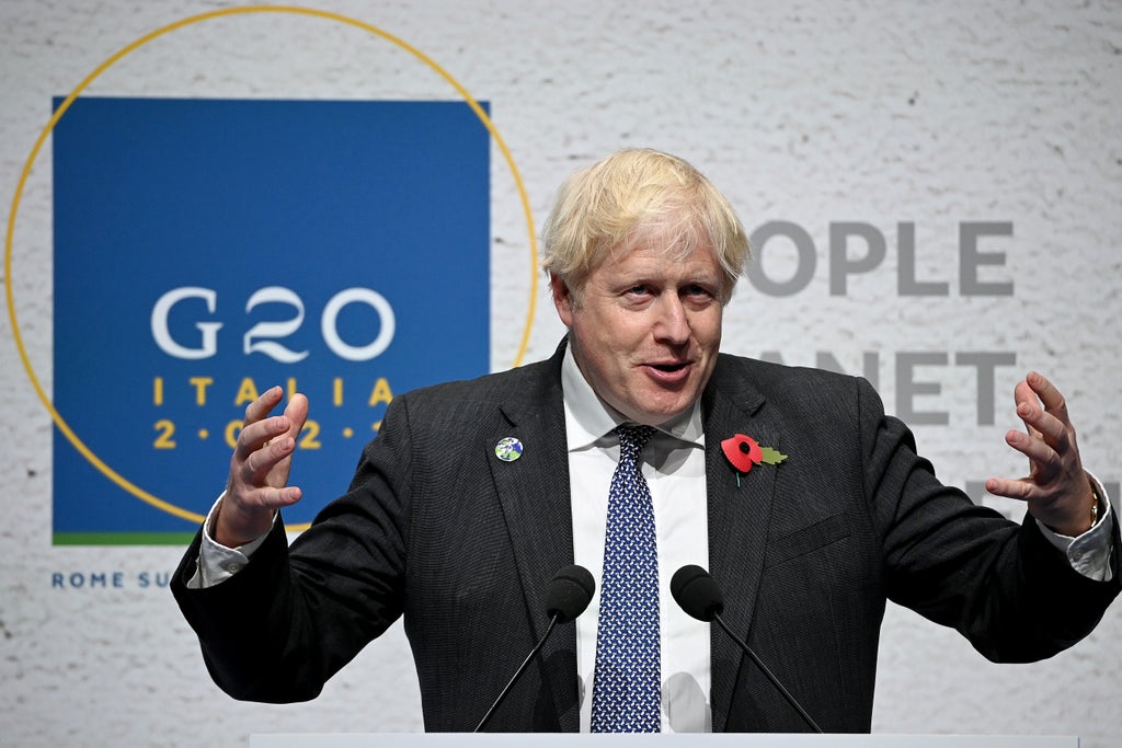Cop26: Boris Johnson lashes out at world leaders for failing to make climate pledges needed