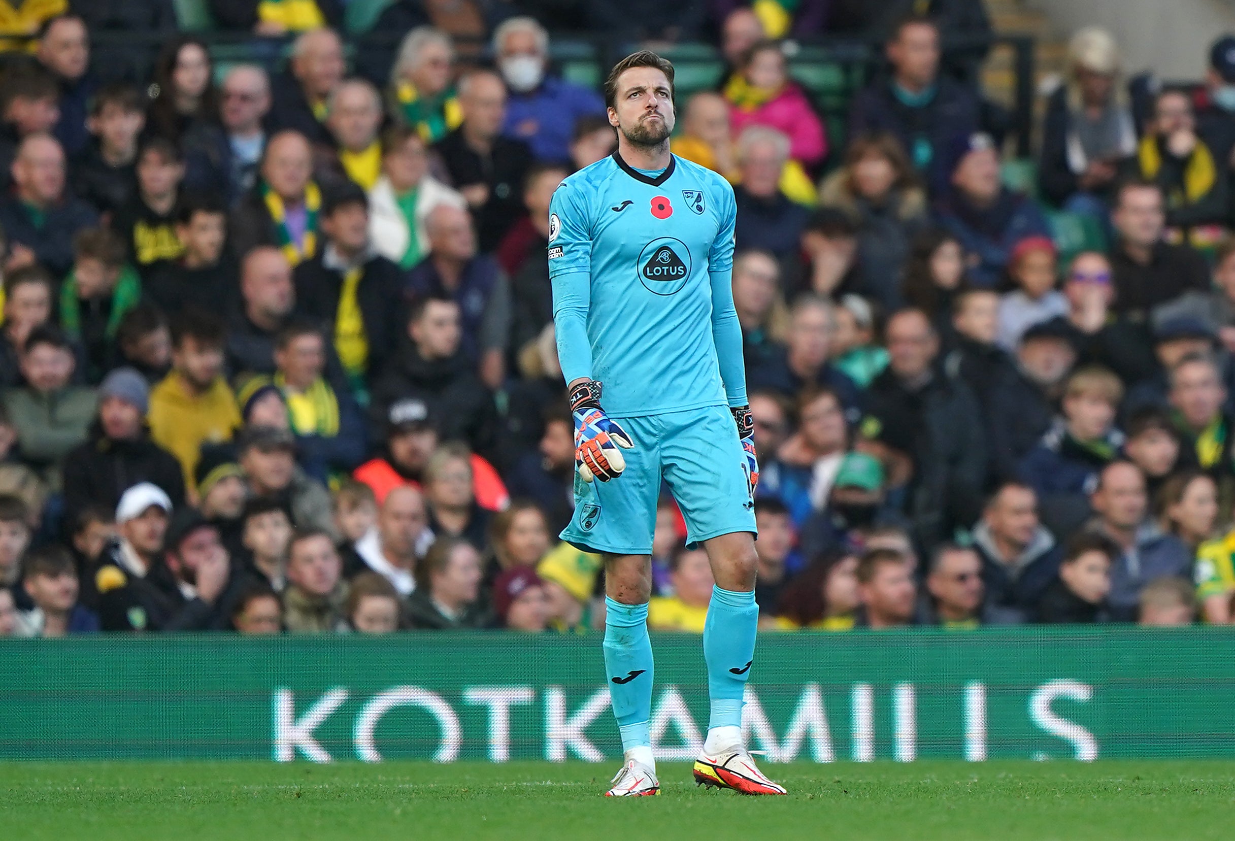 Tim Krul could not keep out Rodrigo’s winner (Joe Giddens/PA)