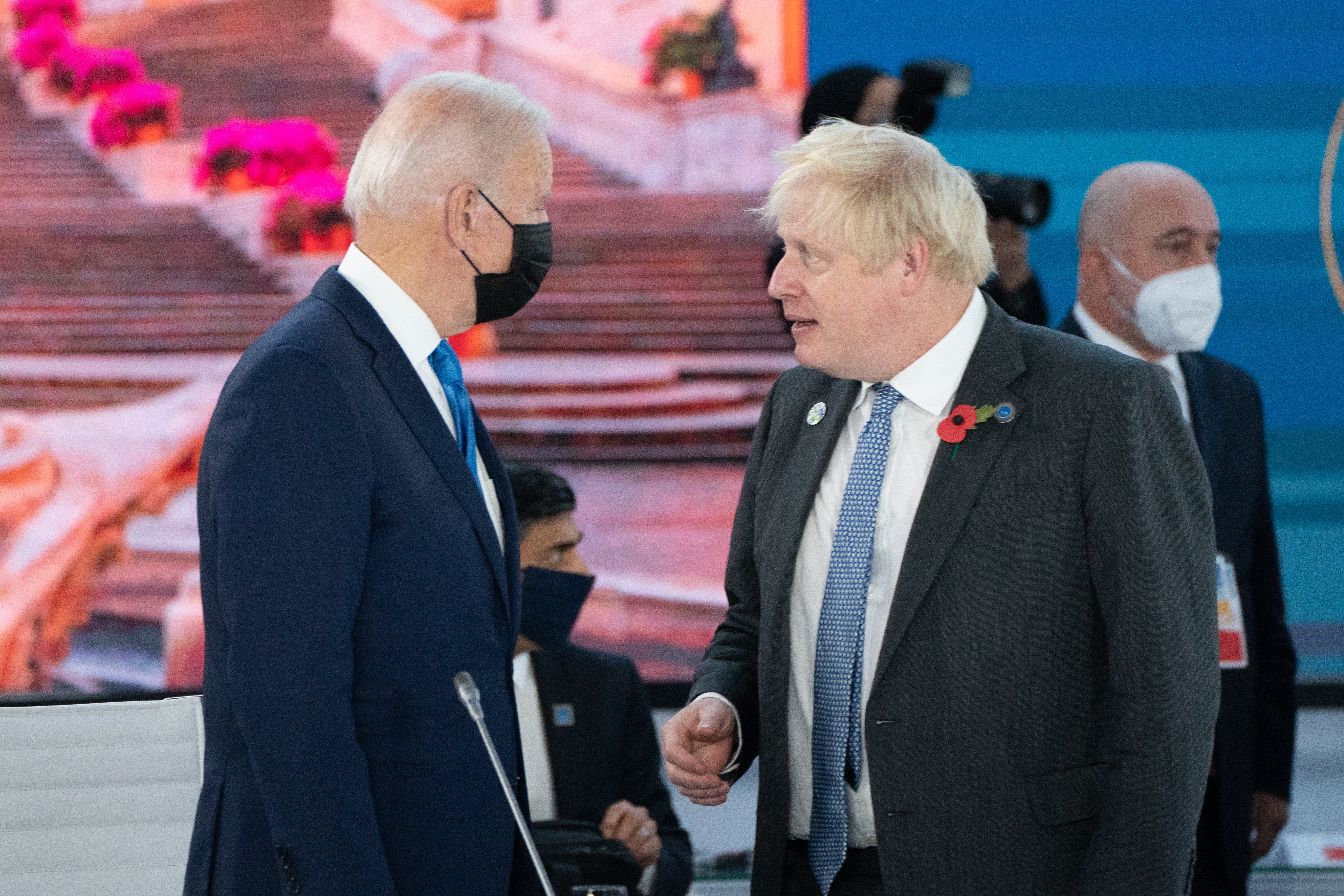 US President Joe Biden, pictured with Boris Johnson during the G20 summit in Rome, has looked to resolve trade disputes since coming to office (Stefan Rousseau/PA)