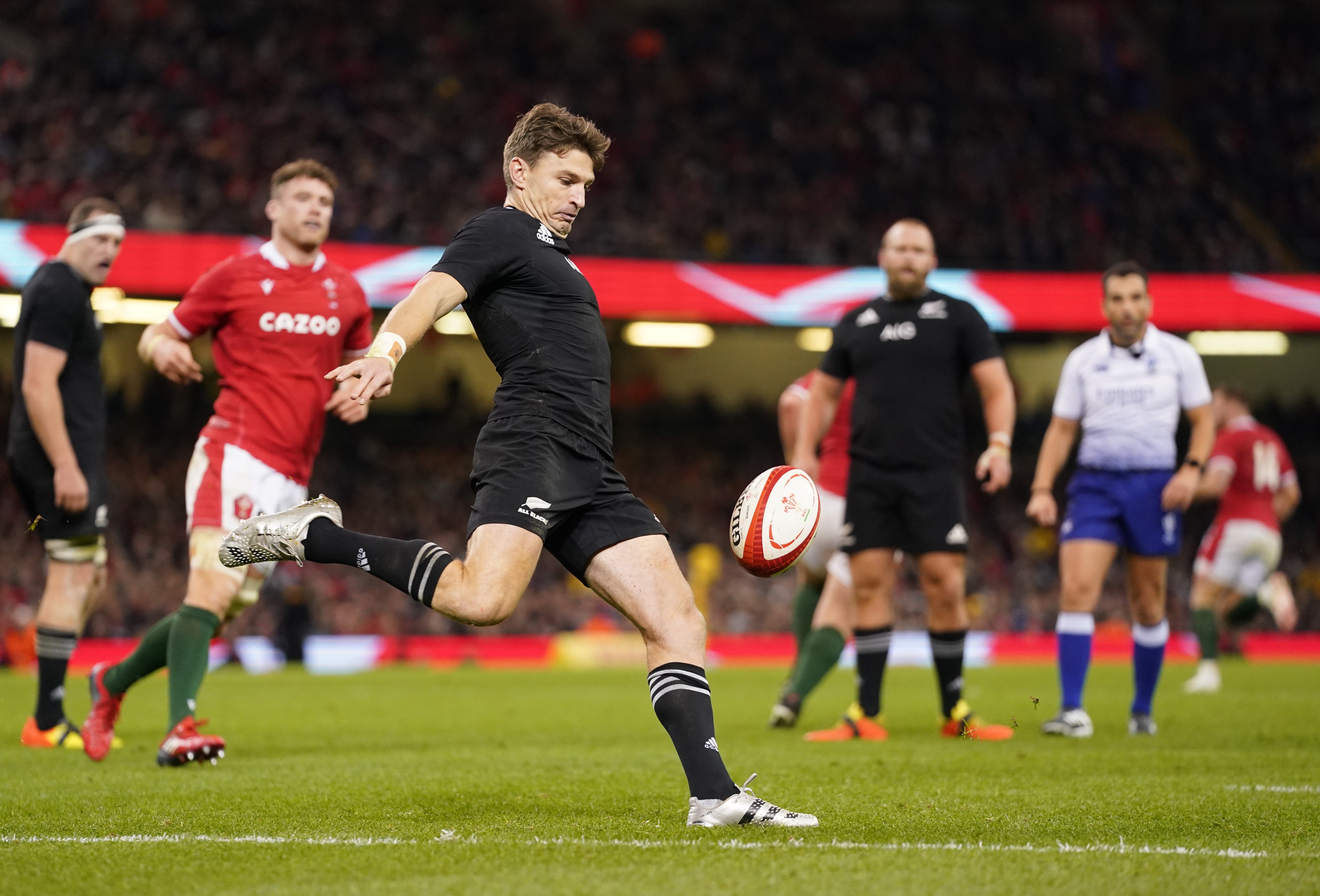 The All Blacks stormed to a 54-16 victory in Wales (David Davies/PA)