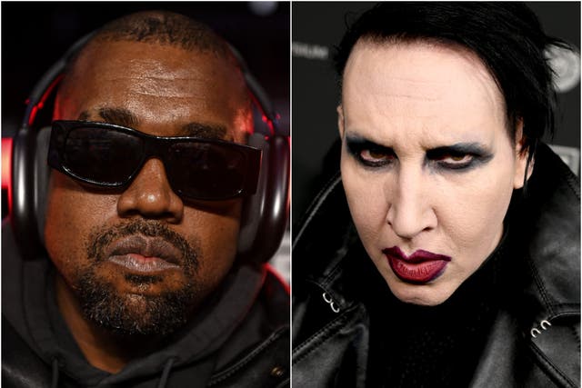 Kanye West enfrenta una reacción violenta por invitar a Marilyn Manson al servicio dominical