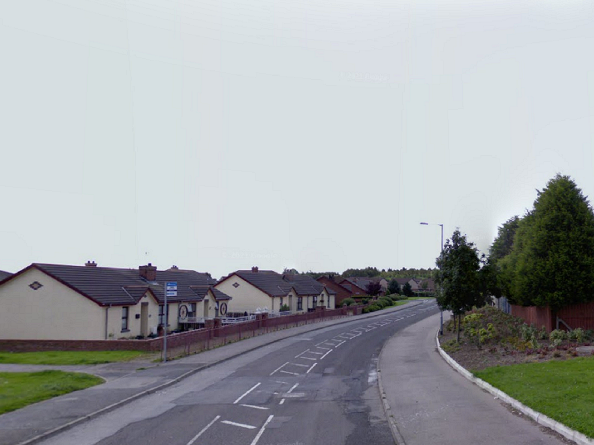 A bus was hijacked and set alight by two armed and masked men in Newtownards, Northern Ireland