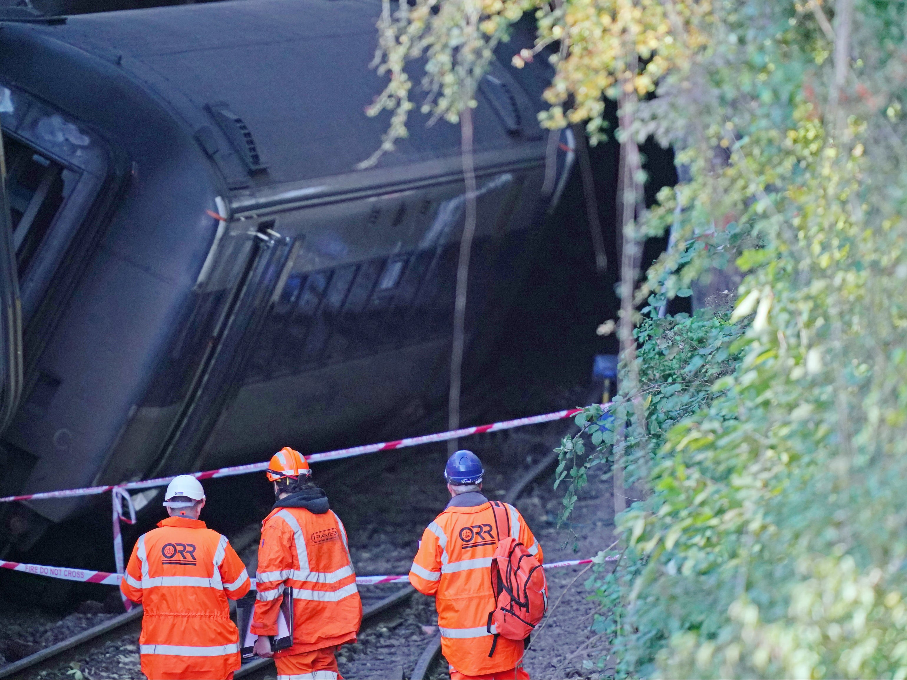 Two trains collided in a tunnel in Salisbury on Sunday evening