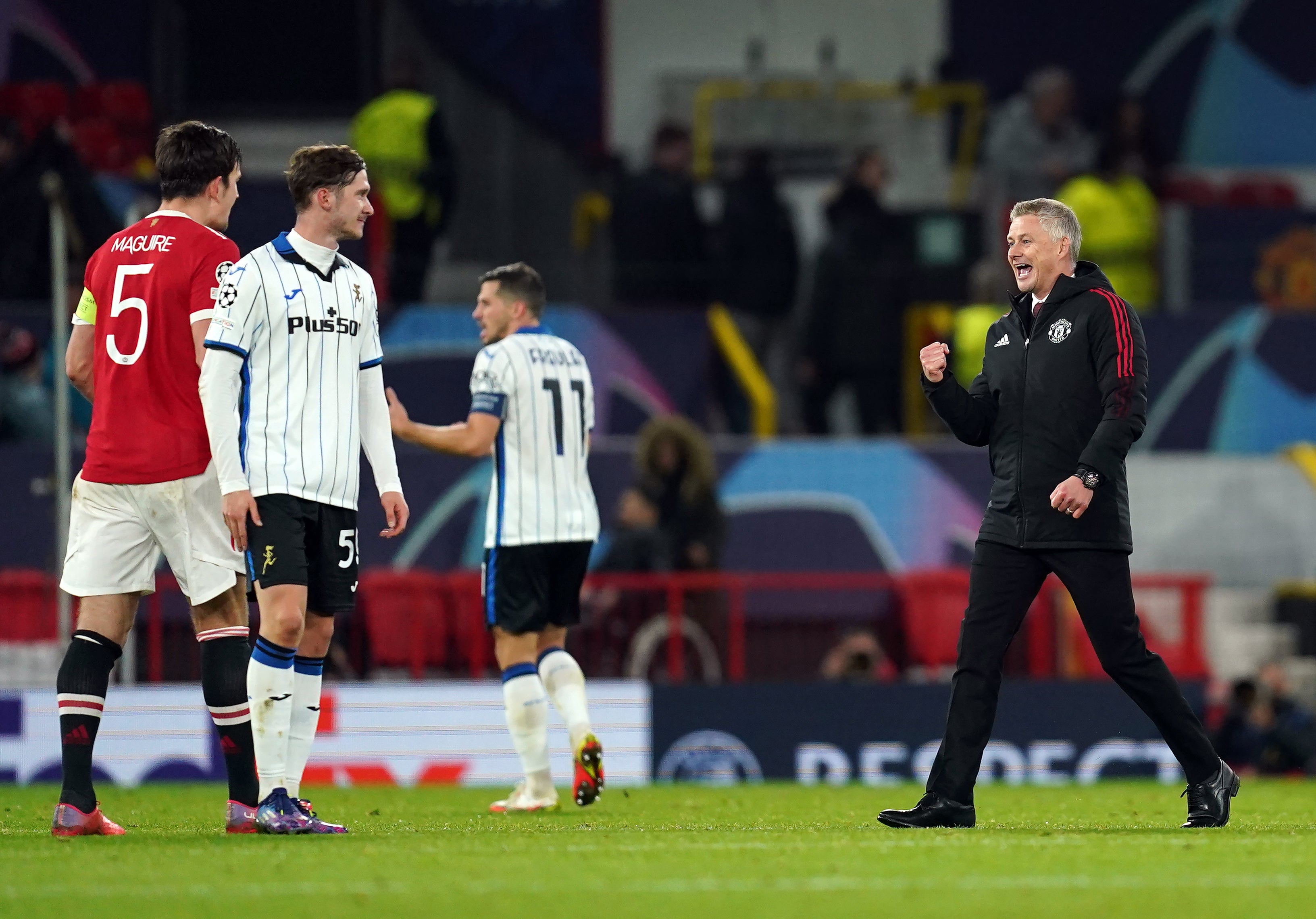 Manchester United boss Ole Gunnar Solskjaer (right) faces another test against Atalanta (Martin Rickett/PA)