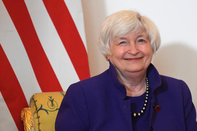 US Treasury Secretary Janet Yellen has said the new global minimum corporate tax rate of 15% is unlikely to be changed (PA)
