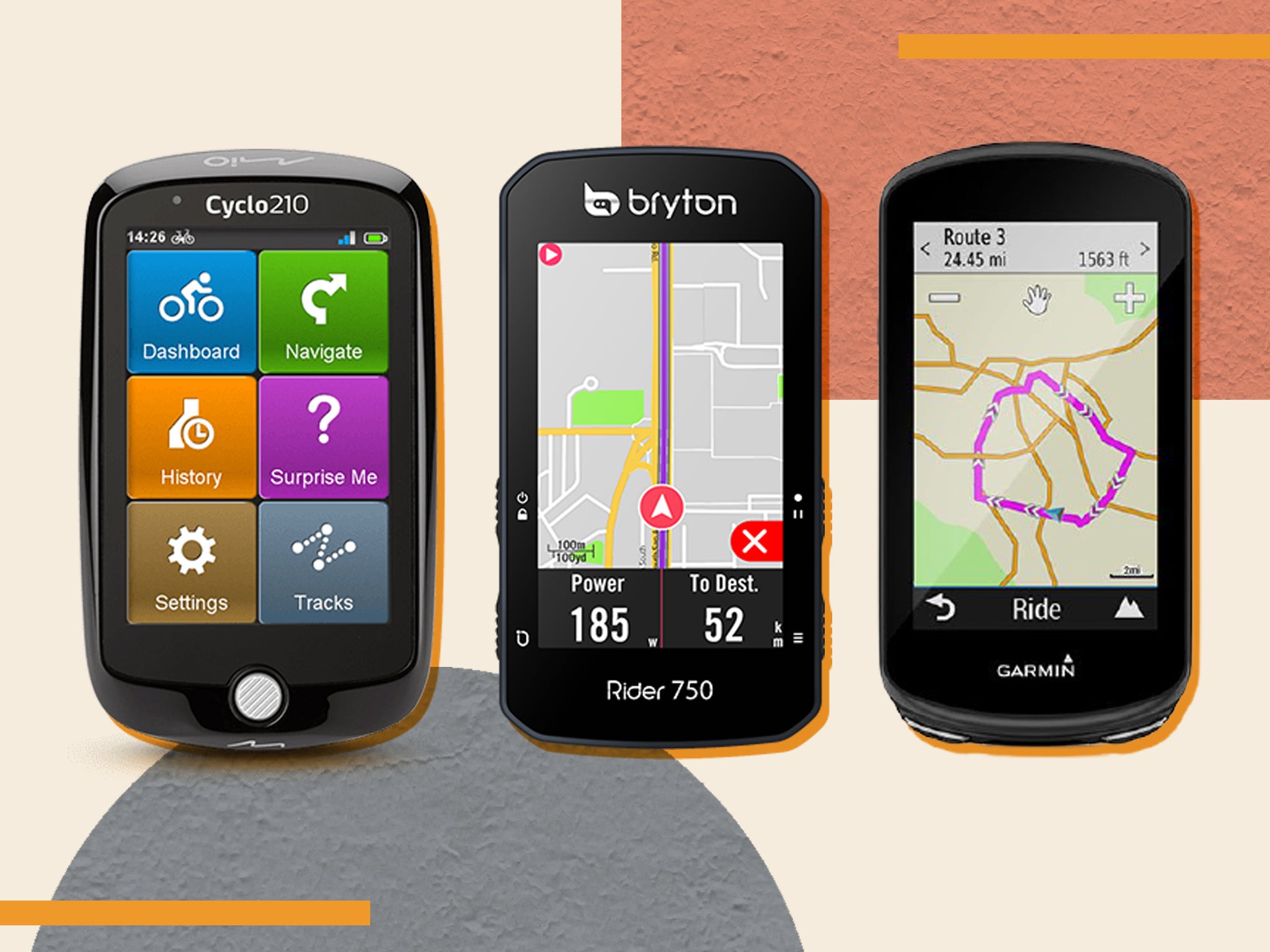 Beeline Bike GPS Computer - Velo 2, Wireless Global Navigation Map, Weather