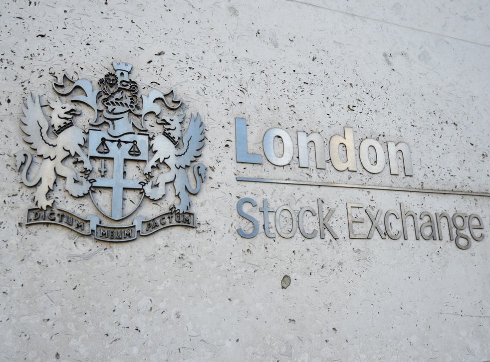 A view of the London Stock Exchange sign in the City of London, as the FTSE 100 closed higher on Monday (Kirsty O’Connor/PA)